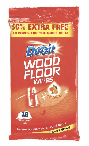 Bargainstore Extra Strong Jumbo Wood & Laminate Floor Cleaning Wipes 18 per Pack