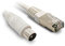 Metronic 495285 Câble TV pour Prise Murale RJ45 - Coaxial Mâle / Mâle - 2 M Blanc, (lot de 1)