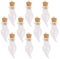 Generic Lot de 10pcs Mini Flacon de Voeux Bouteilles Verre Fiole de Souhait Pendentif de Bouchon Liège Forme Chili