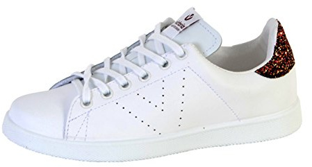 Victoria Deportivo Piel, Damen Low-top, Rot (Rojo-Negro), 36 EU