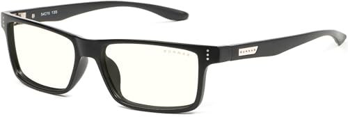 Gunnar Gaming- und Computerbrille Vertex +1.5 Stärke - 35% Blaulicht-Filter, 100% UV-Schutz - Augenschonende Blaulicht-Brille - Premium - Reduziert Augenbelastung