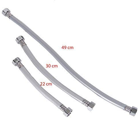 Brauseschlauch Duschschlauch Brausenschlauch Brause Sanitärschlauch Schlauch M, Länge:M12-22cm Schlauch.