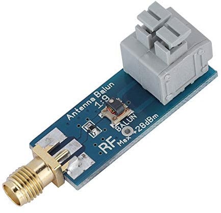 ASHATA Balun One Nine - Fully Assembled Tiny Low-Cost 1:9 HF Antenna Balun with Antenna Input for Ham It Up, for SDR