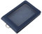 sharprepublic Porte-cartes Vertical En Cuir PU Avec Double Badge - Bleu foncé