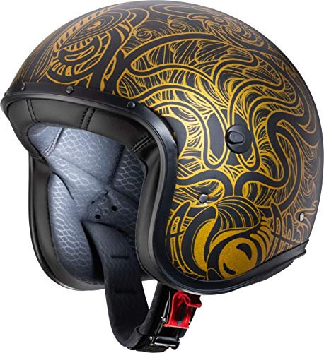 Caberg FREERIDE MAORI Jethelm matt schwarz/gold XL