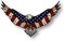 Akachafactory Aufkleber Vinyl Adler USA Flagge Amerika Auto Motorrad