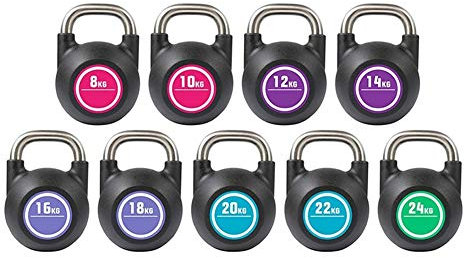 Kettlebells AGYH Competitive, Stahl, Gebraucht for Männer Und Frauen Krafttraining Core Training Muskeltraining, 8kg/10kg/12kg/14kg/16kg/18kg/20kg/22kg/24kg (Size : 10kg/22lb)