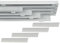 Tringle pour Rideau Panneau avec Rail à 4 Voies, Personnalisable, Ouverture à Corde ou Manuelle, Rail pour Rideaux Panneaux pour Intérieurs, Fenêtres, Portes ou Cloisons, Plafond ou au Mur (200CM)