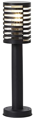 Brilliant Lampe, Venlo Außensockelleuchte 50cm schwarz matt, Edelstahl/Kunststoff, 1x A60, E27, 40W,Normallampen (nicht enthalten)