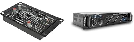 IBIZA DJ21USB-MKII Bundle - 7-Kanal-Mischpult + AMP300-MKII PA-Verstärker