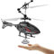 BSTCAR Flug Hubschrauber, Infrarot LED Fliegender Heli Spielzeug IR Sensor Hubschrauber Kinder Handsteuerung Spiel Draußen (Ohne Fernbedienung)