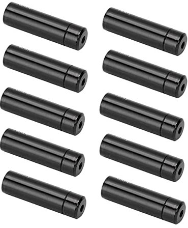 10er Pack Fahrrad Schaltzug Endkappen Aluminiumlegierung 4mm Schaltzug Endkappen für Fahrräder(Schwarz)
