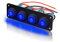 TOTMOX IP66 Impermeabile 4 Gang Toggle Rocker Interruttore Pannello LED Breaker, SPST ON/Off Rocker Interruttore Pannello con Luce Blu per Barca Marine