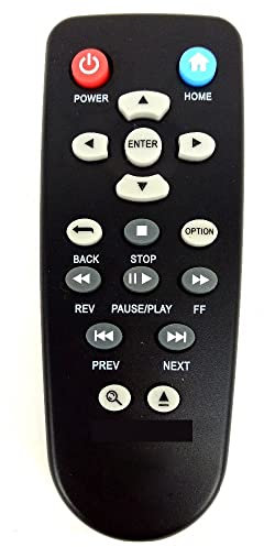 NITVIA Remote Control For Western Digital WD Elements TV HD Live Plus Media Player