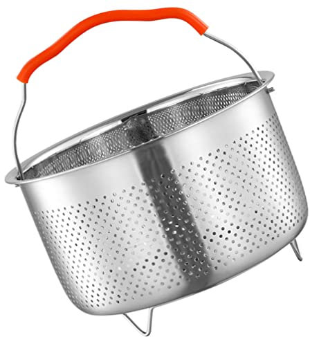 Cabilock Edelstahl Dampfgarer Topf Dampfkorb Einsatz Topfeinsatz Gemüsedämpfer Dünsteinsatz Dämpfeinsatz für Töpfe Kochtopf Reiskocher Schnellkochtopf Induktion Dämpfer