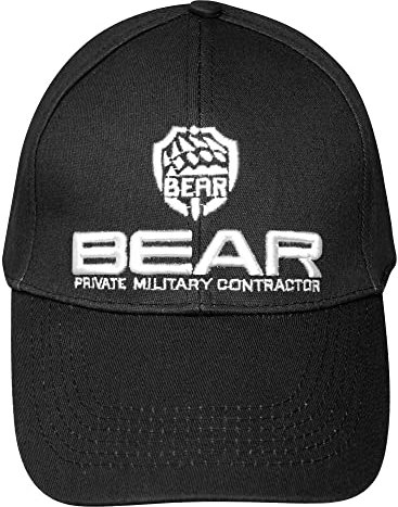 C-ZOFEK Game Hat Bear Baseball Cap Cosplay Kostüm, Schwarz (Black-b), Einstellbar