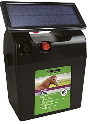 BEAUMONT Poste Pile Paddock P180 avec Panneau Solaire