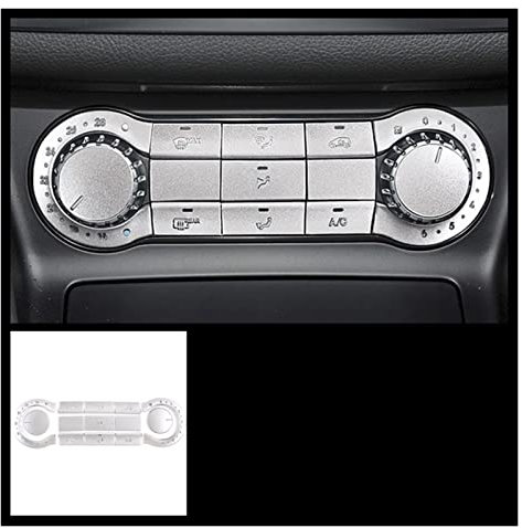 LANOBA Mittelkonsole Klimaanlage Knöpfe Pailletten Zierblende kompatibel mit Mercedes C117 CLA X156 GLA W176 W246 AB Klasse
