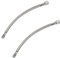 Tuyau d'échappement de rechange pour compresseur d'air en aluminium - longueur 350 mm, flexible avec clapet anti-retour - 2 pièces