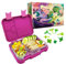 Pinguin® Kinder Brotdose mit 6 Fächern – Lunch Box Set mit Obststicks – Bento Box für Ausflüge, Kita und Schule – Snack Box für Jungen und Mädchen - BPA frei