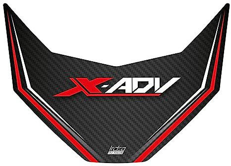 IRIDEA DESIGN Adesivo 3D parafango rosso 3D resinato compatibile con HONDA X-ADV 750 2017-2020