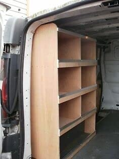 Flat Packed Van Shelving Racking to fit Peugeot Boxer Wheel Arch Plywood System Tool Storage Unit UK
