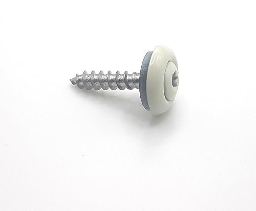 Vis de rive 4,5x25 mm RAL 9010 blanc pur Inox A2 EPDM 15mm Tx20 par 50