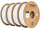 eSUN PLA Filament 1.75mm, Modifiziertes 3D Drucker Filament PLA, Maßgenauigkeit +/- 0.03mm, 1KG pro Spule, 4 Spulen 3D Druck Filament für 3D Drucker, Kaltes Weiß