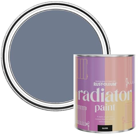 Rust-Oleum Blue Heat Resistant Radiator Paint in Gloss Finish - Hush 750ml