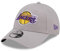 New Era Los Angeles Lakers Basketball Cap Kappe verstellbar Teamlogo gebogener Schirm 9Forty grau - One-Size