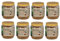 8X 340g Vogelfutter Erdnussbutter mit Mehlwürmern Wildvogelfutter Vögel PET-Glas Fettfutter (939)