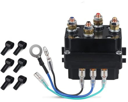 OOYIALET 12V 24V 250A Winch Remote Contactor Winch Control Solenoid Relay