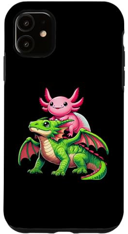 Hülle für iPhone 11 Anime Kawaii Axolotl Dragon