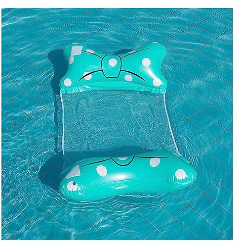 Poolschwimmer für Erwachsene Aufblasbare Wasser Hängematte Schwimmbad Liege Stuhl Float Spielzeug Wasser Sofa Faltbare Aufblasbare Hängematte Schwimmbad Zubehör Schwimmender Wasserstuhl(Blue)