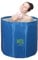 Sinbide Badewanne Tragbare faltbare Kinderbadewanne Wanne für Erwachsene und Kinder Geeignet für Saunaduschen und Eisbäder Freistehende Badewanne Installationsfrei 65x65x70 cm（LxBxH) (Marineblau)