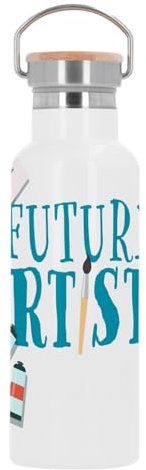 Bouteille Inox Gourde Thermo Isotherme - Future Artiste Peinture Peintre Art Sculpture - 500 ml (17 oz)