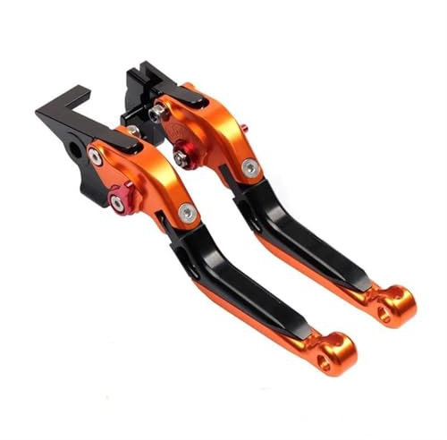 SPAMFAFGHQ Per Bajaj per Pulsar 200 RS per Come NS 2 per Dominar 400 Leva Freno Frizione Estensibile Pieghevole per Moto Leva del Freno(Arancia)