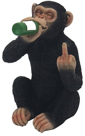 Lesser & Pavey Frecher AFFE trinkt Heimdekor-Figuren und Ornamente für Zuhause und Büro, dekorative Accessoires, Statuen für drinnen und draußen, schönes Geschenk für Damen und Herren