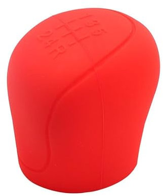 Auto Gear Shift Schaltknauf Cover Für Nissan Micra (K13) 4. Gen 2010-2017, Plug & Play Verstellbare AutozubehöR Den Innenra Schalthebelknopf Staub Jacke,B/Red