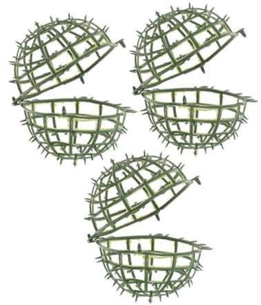 iplusmile 3pcs Garden Plant Trellis Ball Frame Rack Plastic Topiary Support Cage for Flower Arrangements and Greenery Ball Decoration Easy Assembly Floral Display Holder