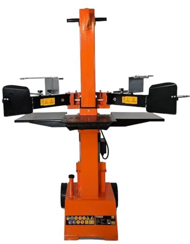 Forest Master FM8VE 8 Ton Vertical Log Splitter with Standard Blade | 8 Ton Splitting Force, Electric Powered Operation, Vertical Splitting Design, Log Length up to 550mm, Stand Included