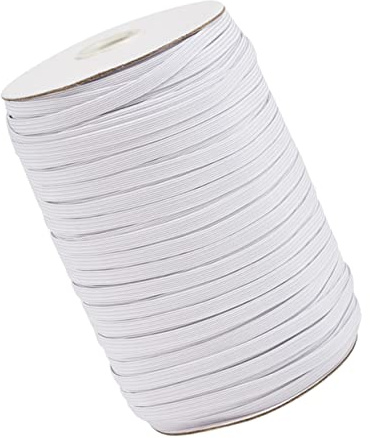 SEWACC Flaches Elastisches Polyester-gummiband Weiß Stretchband Zum Nähen Kleidung Basteln Diy-gürtel Accessoires Für Haushalt Und Kostüme