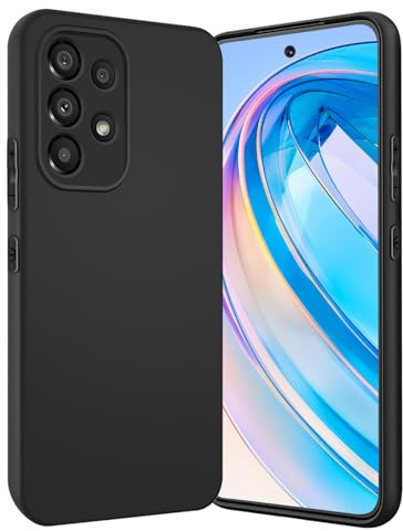 Handyhülle für Samsung Galaxy A52/A52s Hülle mit Kameraschutz, Stoßfest Kratzfest, Extrem Haltbarkeit Fallschutz Schutzhülle, Anti-Fingerabdruck, Unterstützt kabelloses Laden für A52 Case, Schwarz
