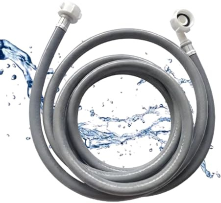 Tuyau Machine a Laver,3m Tuyau Lave Vaisselle,Tuyau d'Arrivée d'Eau,pour Lave Vaisselle, Machine a Laver,Tuyau Universel,Accessoire de Machines à Lavers,Gris