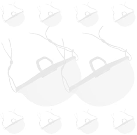 KOMBIUDA 10pcs Transparent Mouth Shield Reusable Face Masks Nose Cover Washable PE Material for Restaurant and Hotel Chef Food Service