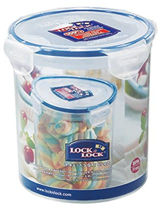 Lock&Lock 2059061 PP Classic Boîte Hermétique Ronde Plastique Transparent 15 x 15 x 15 cm