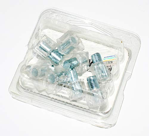 HETTICH 8x Safety-Bodenträger Ø4 mm transparent mit Stahlstift