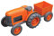 Green Toys 8601042 Traktor mit Anhänger, Bauernhof Trecker, nachhaltiges Spielfahrzeug für Kinder ab 12 Monaten