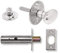 Yale P-M44T-CH Door Security Bolt with Thumbturn, Standard Security, Visi Packed, Suitable for hinged and wooden doors, Chrome, Pack of 1