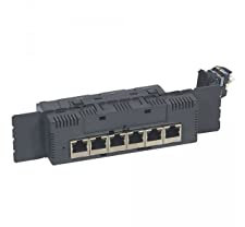 Legrand 067361 Switch Ethernet celiana da incasso, 10 megabit a 100 megabit, 6 porte, RJ45